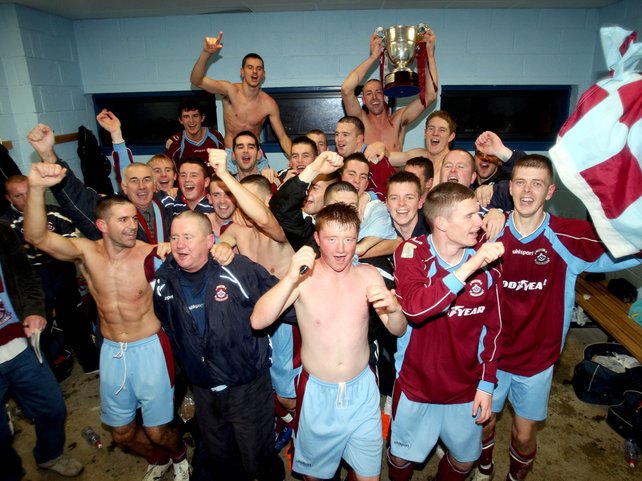 Famous scenes on a previous night in Athlone as we won the 2007 First Division title. 